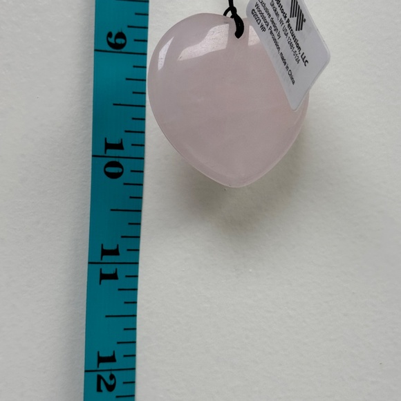 Woodstock Rose Quartz Heart Wind Chime NIB Crystal Love Soothing Indoor Outdoor - Picture 11 of 17